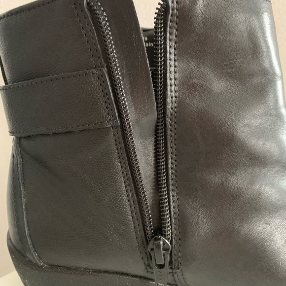 Hush Puppies Kana - Black Leather Waterproof Insulated Ankle Boots - Size 8.5M - Picture 11 of 14